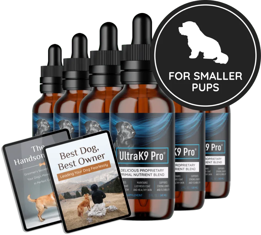 UltraK9 Pro Small Boy kit, 6 bottles